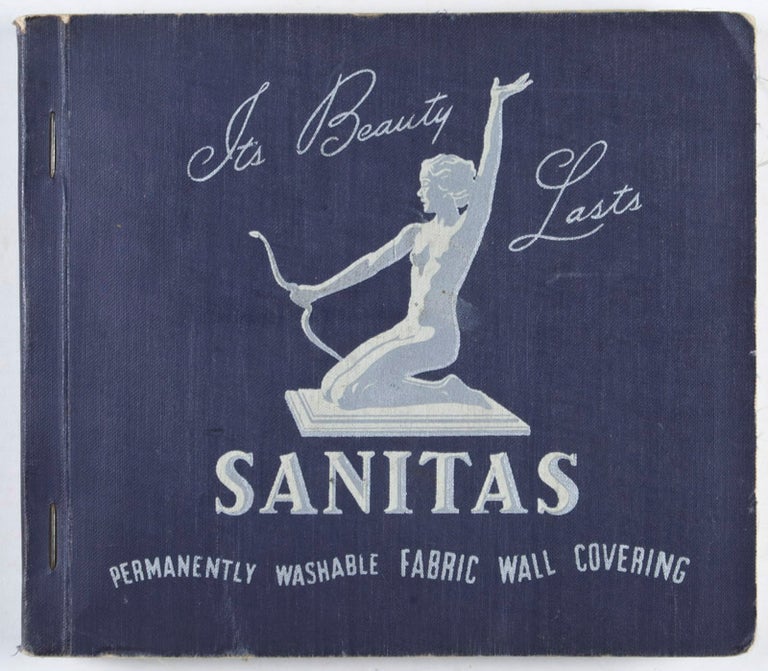 Item #33727 Its Beauty Lasts: Sanitas Permanently Washable Fabric Wall Covering. Sanitas.