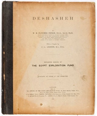 Item #34011 Deshasheh 1897 (Fifteenth Memoir of The Egypt Exploration Fund). W. M. Flinders...