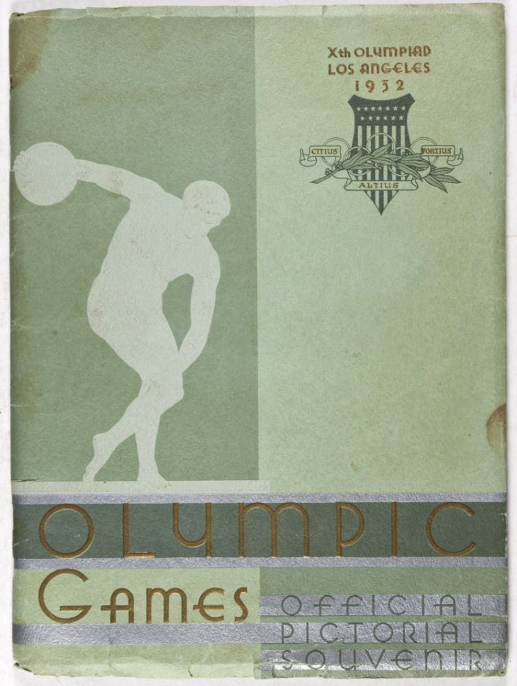 Item #34154 Xth Olympiad Los Angeles 1932 "Olympic Games - Official Pictorial Souvenir" n/a.