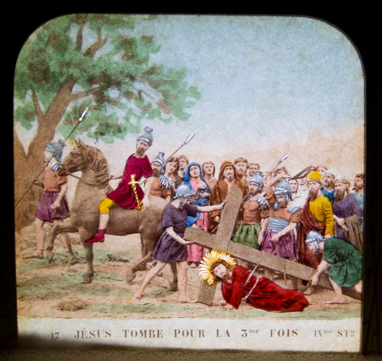 Item #34609 La Vie de Jesus (Handcolored Stereoviews for display with backlighting). Habert.