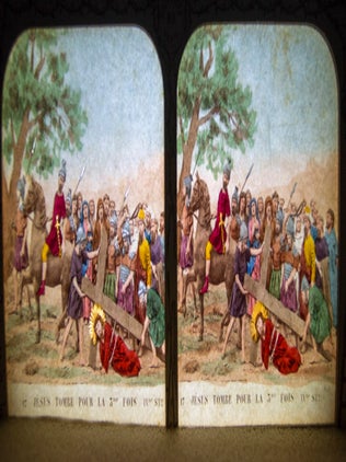 La Vie de Jesus (Handcolored Stereoviews for display with backlighting)