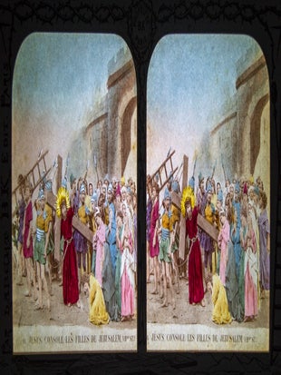 La Vie de Jesus (Handcolored Stereoviews for display with backlighting)