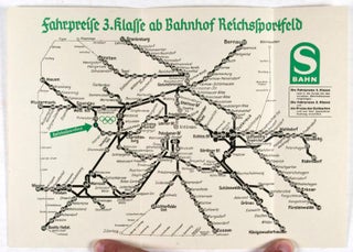 Fahrpreise auf der S-Bahn bis Reichssportfeld (1936 Berlin Olympics)
