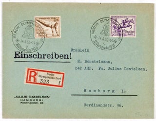 Nazi Germany 1936 Summer Olympics: Lot of 4 stamped envelopes