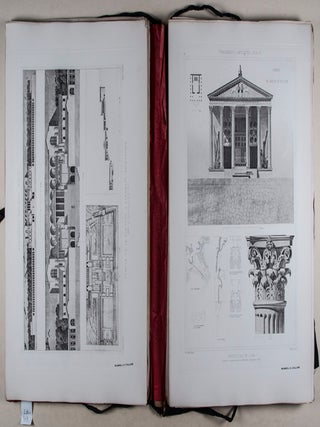 Fragments d'Architecture Antique d'apr&egrave;s les relev&eacute;s et restaurations des anciens pensionnaires de l'Acad&eacute;mie de France &agrave; Rome. 2-vol. set (Complete)