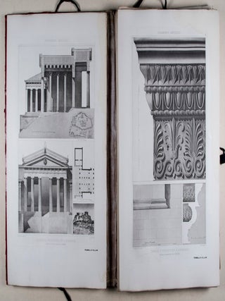 Fragments d'Architecture Antique d'apr&egrave;s les relev&eacute;s et restaurations des anciens pensionnaires de l'Acad&eacute;mie de France &agrave; Rome. 2-vol. set (Complete)