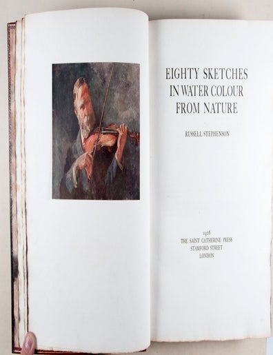 Item #35745 Eighty Sketches in Water Colour from Nature. Russell Stephenson.