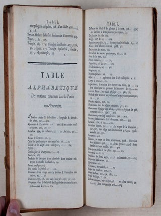 Nouveau Plan de Mathématiques: Contenant l'Arithmétique & l'Algèbre, la Formation des Puissances & l'Extraction des Racines quelconques, les Proportions arithmétique, géométrique & harmonique, les Raisons composées, les Fractions ordinaires & décimales, les Logarithmes & les Equations : la Géométrie, la Trigonométrie, le Nivellement : l'art de lever ou de tracer toutes sortes de Plans, la mesure détaillée du Terrain ... avec l'application immédiate de toutes ces connaissances aux besoins de la Société