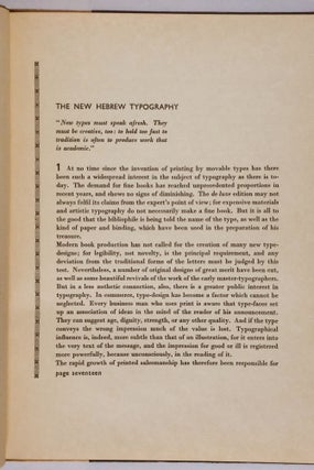 The New Hebrew Typography