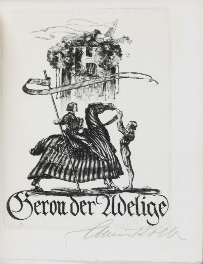 Item #36859 Geron der Adelige [SIGNED BY ARTIST]. Christoph Martin Wieland.