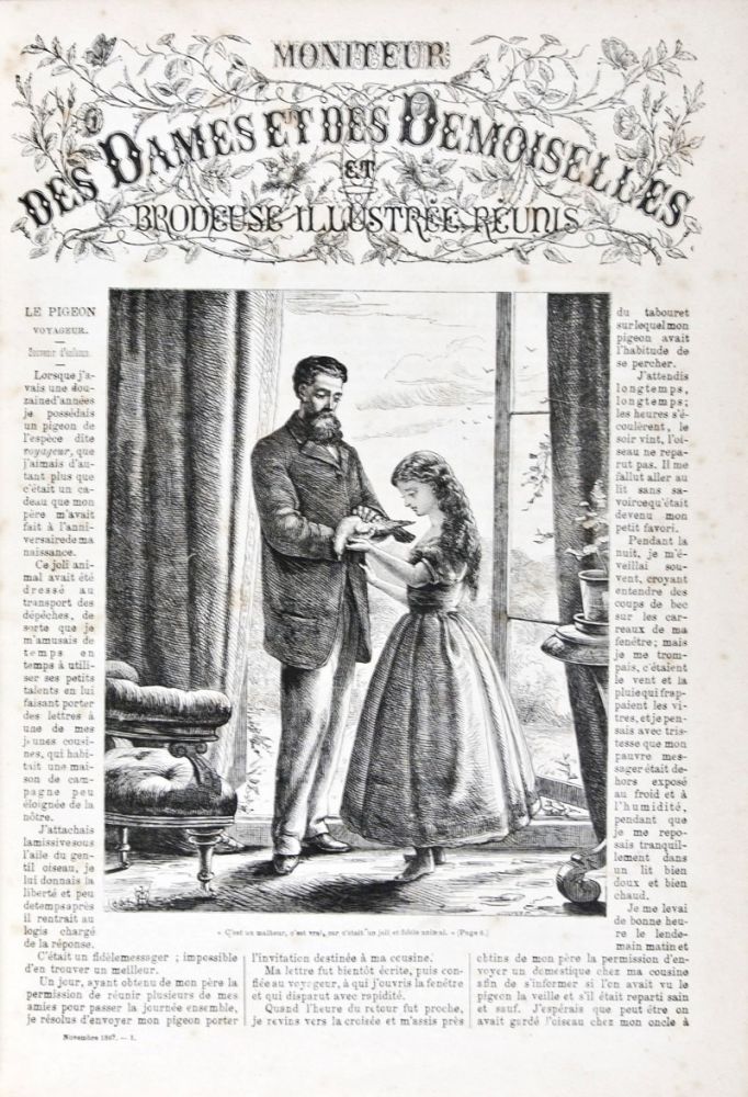Item #36967 Le Moniteur des Dames et des Demoiselles 1867-1868 (November 1867-October 1868) [WITH 11 HAND-COLORED PLATES]. Jules David.