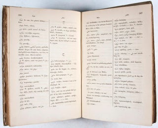 Maleisch-Nederduitsch Woordenboek (1863) + Supplement op het Maleisch-Nederduitsch Woordenboek (1869). 2 volumes bound in one (Complete)