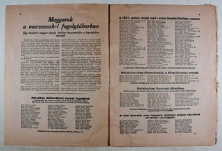 Hírek Az Elhurcoltakról. Two issues: #1, July 5, 1945 and #4, September 1, 1945. (News About the Deportees)