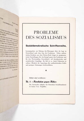 Oranienburg: Erster authentischer Bericht eines aus dem Konzentrationslager Geflüchteten (Oranienburg: The first authentic report from someone who escaped the concentration camp)