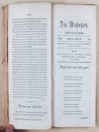 Die Wahrheit. Zeitschrift für freie Menschen