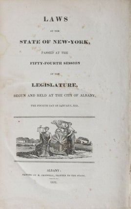 Item #37893 Laws of the State of New York, Passed at the Fifty-Fourth Session of the Legislature,...