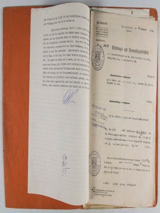 Niedenzu vs. Sander. Correspondence (Aryanization of Jewish Company in Gera)