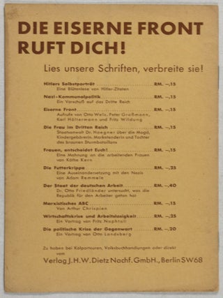 Hitler gegen die Lebensinteressen Deutschlands: Der beabsichtige Krieg gegen Frankreich, Rußland und die Randstaaten (Hitler against the vital interests of Germany: the intended war against France, Russia and the border states)