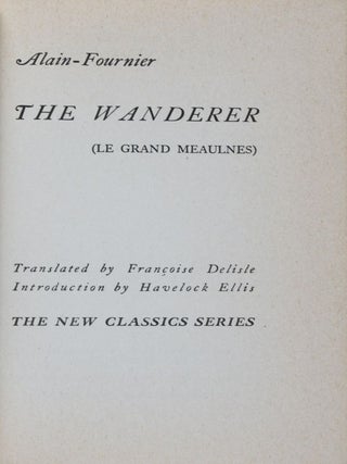 The Wanderer (Le Grand Meaulnes)