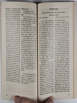 Dokumentenwerk ueber die Juedische Geschichte in der Zeit des Nazismus. Ehrenbuch fuer das Volk Israel. 2 Vols.