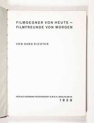 Filmgegner von Heute - Filmfreunde von Morgen