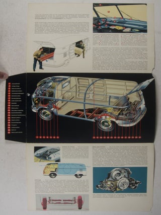 Die VW-Transporter / Ein VW-Achtsitzer zum Selbstbasteln / Getting Ahead with Volkswagen Trucks - Collection of 3 promotional VW booklets