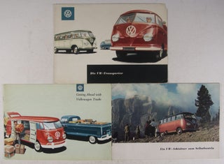 Die VW-Transporter / Ein VW-Achtsitzer zum Selbstbasteln / Getting Ahead with Volkswagen Trucks - Collection of 3 promotional VW booklets