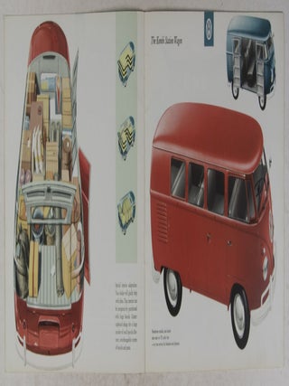 Die VW-Transporter / Ein VW-Achtsitzer zum Selbstbasteln / Getting Ahead with Volkswagen Trucks - Collection of 3 promotional VW booklets