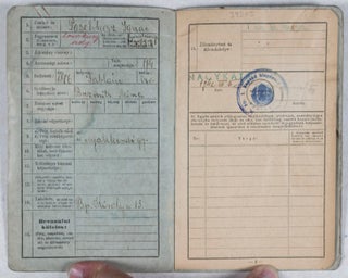 Igazolványi lap [Identification Card issued for an Hungarian Jewish man during WWII]