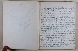 Item #39319 Minute-Book from the North London Zionist Society (1917/18) [SIGNED] WITH the...