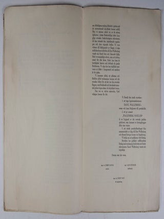 Letter to Raoul Wallenberg and the Official Extract of the Wallenberg Commemoration Gathering of the Jewish Community of Pest on June 21, 1945