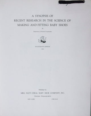 A Synopsis of Recent Research in the Science of Making and Fitting Baby Shoes