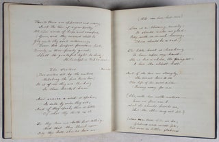 Original 19th-Century Manuscript Book of Poems