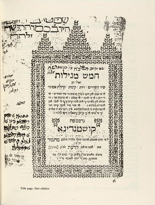 Item #39963 The Ladino Five Scrolls [Abraham Asa's Versions of the Hebrew and Aramaic...