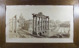 Item #40280 Monumental Panoramic View of The Forum Romanum, the Temple of Saturn in the...