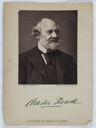 Item #40359 Original Photograph of Charles Reade. Lombari, Co, photograph by
