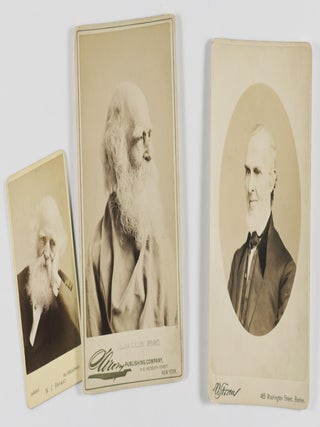 Item #40365 The Fireside Poets: William Cullen Bryant & John Greenleaf Whittier (3 Photographs)....
