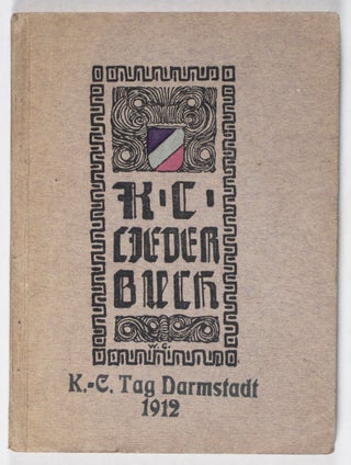 Item #40479 K. - C. Liederbuch Festkommers Darmstadt, 19. Okt. 1912. n/a