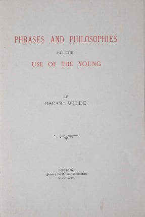 Phrases and Philosophies for the Use of the Young