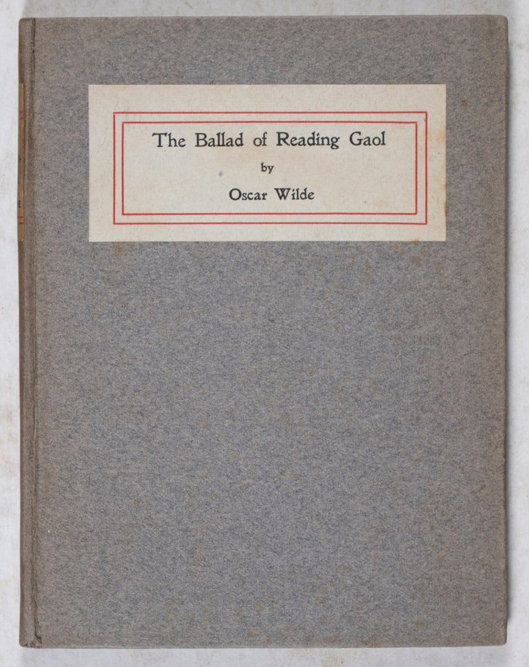 Item #40568 The Ballad of Reading Gaol: 1/25 on Japanese vellum. Oscar Wilde.