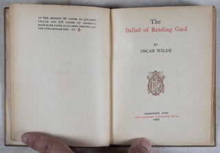 The Ballad of Reading Gaol: 1/25 on Japanese vellum