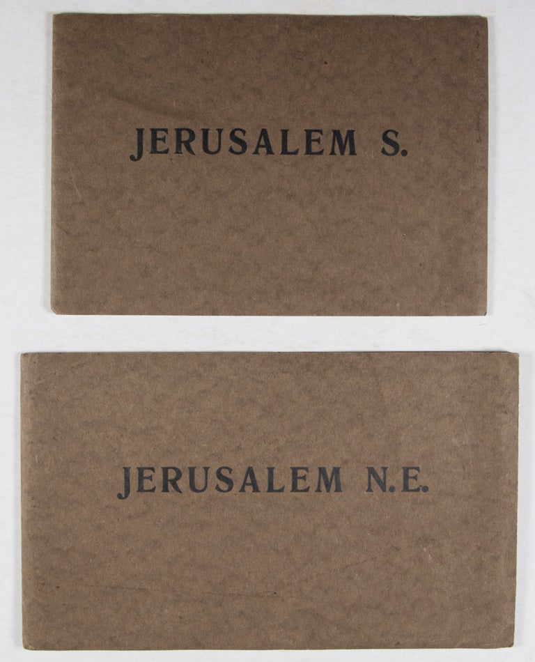Item #40583 Jerusalem N. E., Jerusalem S., and Jerusalem (x2) [FOUR FOLD-OUT PANORAMIC VIEWS OF JERUSALEM IN PHOTOGRAVURE]. n/a.