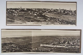 Jerusalem N. E., Jerusalem S., and Jerusalem (x2) [FOUR FOLD-OUT PANORAMIC VIEWS OF JERUSALEM IN PHOTOGRAVURE]