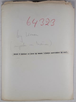 Collection of 11 original photographs of Anti-Hitler Caricatures by Victor Weisz (Vicky)