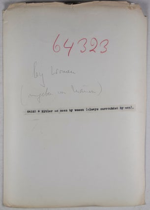Collection of 11 original photographs of Anti-Hitler Caricatures by Victor Weisz (Vicky)