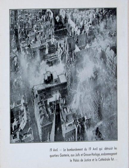 Item #40630 La Lib&eacute;ration de Rouen (1944) [WITH] Rouen et ses Ruines (1945). Raymond Jacques, Photographs by.