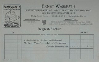 Berliner Kunst: Alfred Grenander [4. Sonderheft der Berliner Architekturwelt / 1904]
