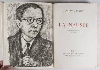 La Nausée (Nausea) [WITH AN ORIGINAL LITHOGRAPH IN TWO STATES BY GOERG]