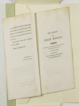 Della socialità della Legge Mosaica