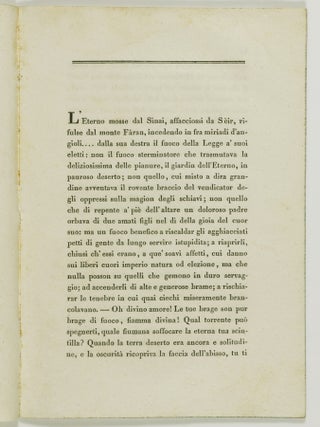 Della socialità della Legge Mosaica